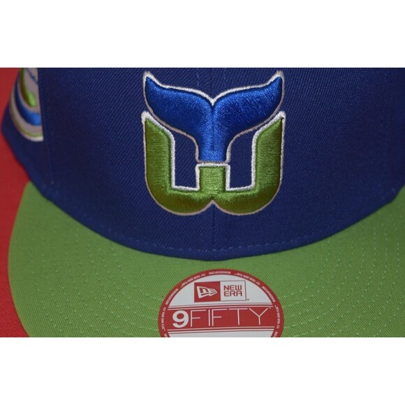 NHL New Era Hartford Whalers Snapback Hat 9Fifty ULTRA RARE Hockey Wolf Pack - Picture 2 of 9